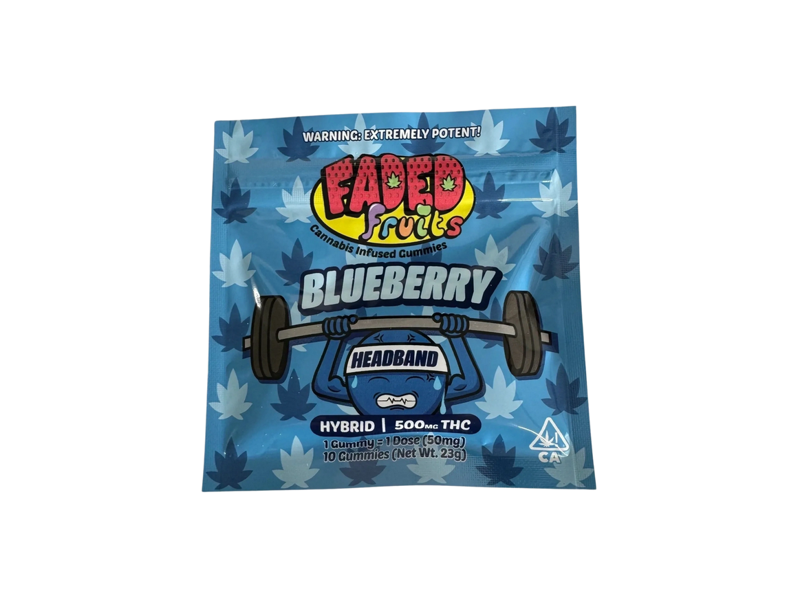 Faded Fruit Gummies (500mg) | Hybrid | Blueberry Headband