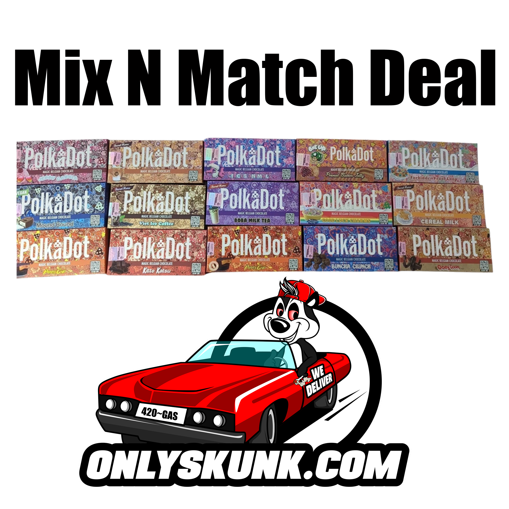 Donate & Get Mix N Match Polka Dot Chocolates 4G Magic Chocolate Bars