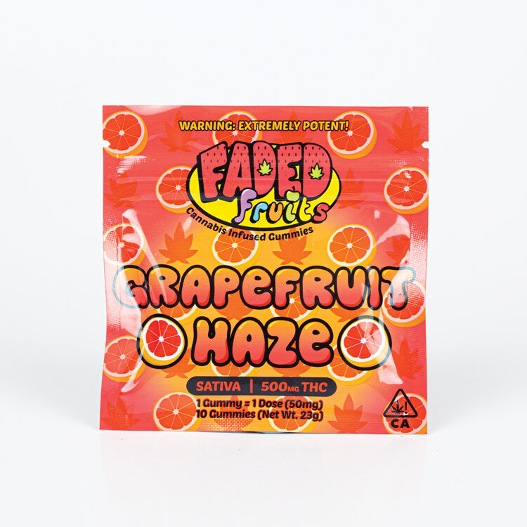 Faded Fruit Gummies (500mg) | Sativa | Grapefruit Haze