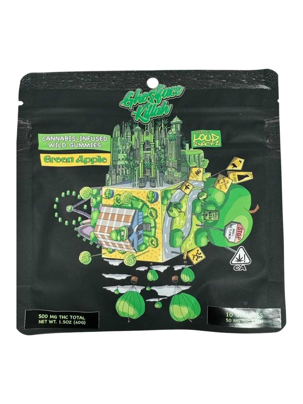 Ghostface Gummies (500mg) | Green Apple