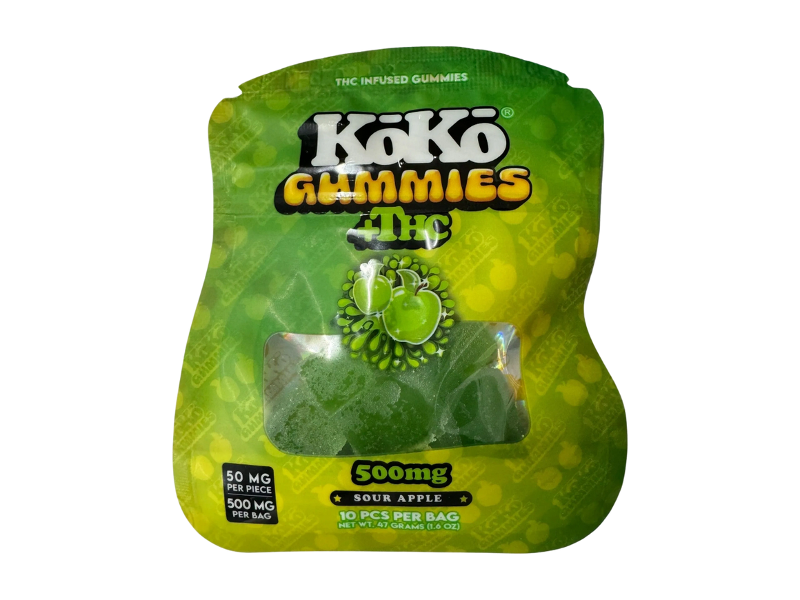 Various Mixed Edibles | Koko Gummies- Sour Apple