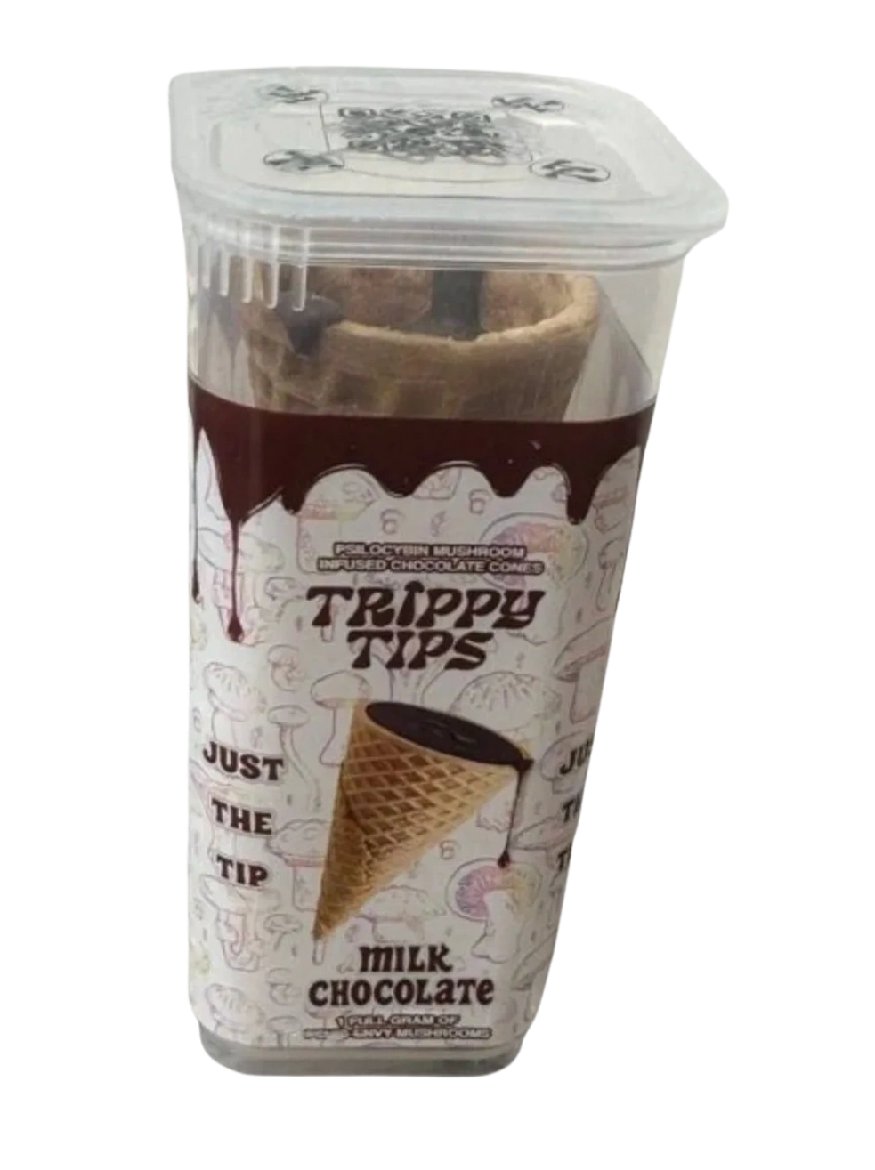 Trippy Tips 1G  Magic Chocolate Cones | Milk Chocolate
