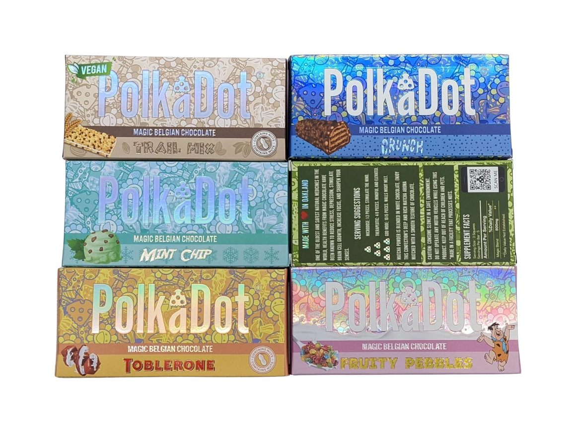 Polka Dot Chocolates 4G  Magic Chocolate Bars - Forbidden FruitLoop