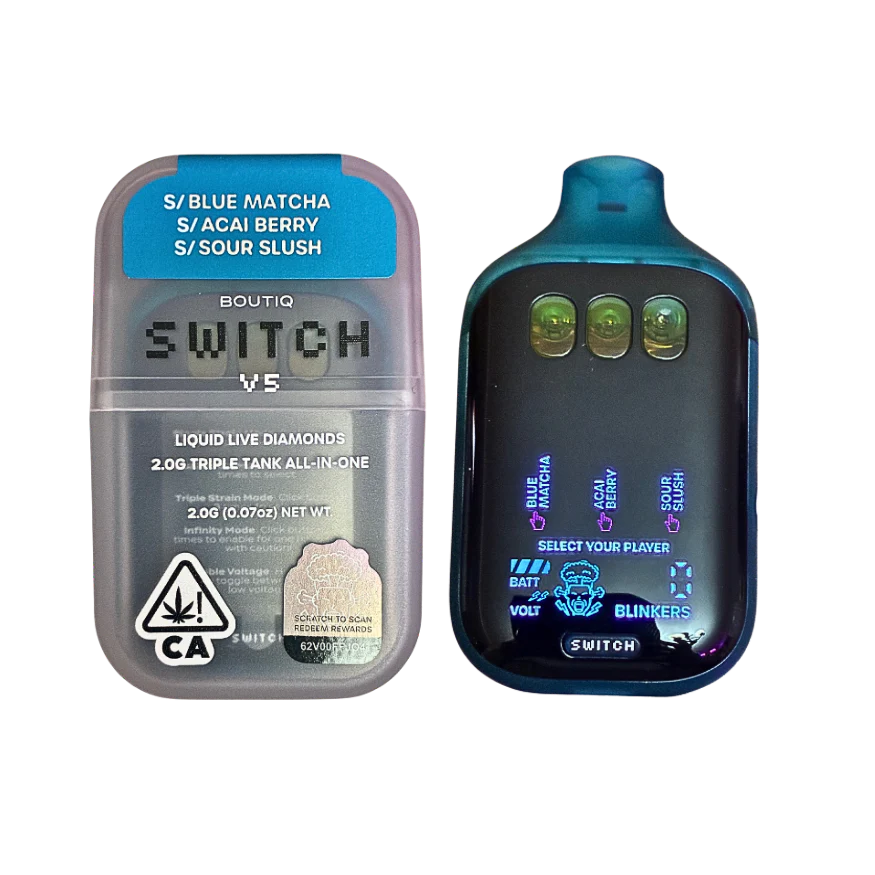 BOUTIQ SWITCH V5: Blue Matcha + Acai Berry + Sour Slush