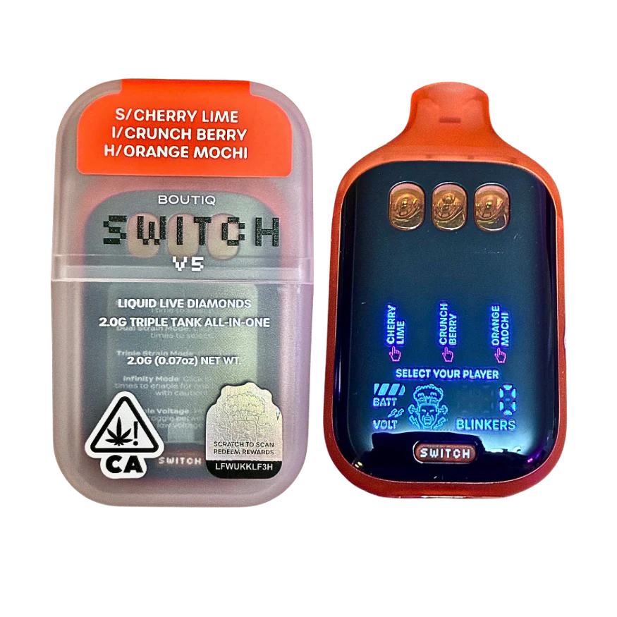 BOUTIQ SWITCH V5: Cherry Lime + Orange Mochi + Crunch Berry