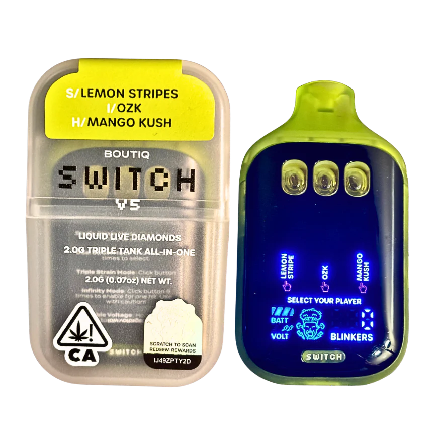 BOUTIQ SWITCH V5: Lemon Stripes + Mango Kush + OZK