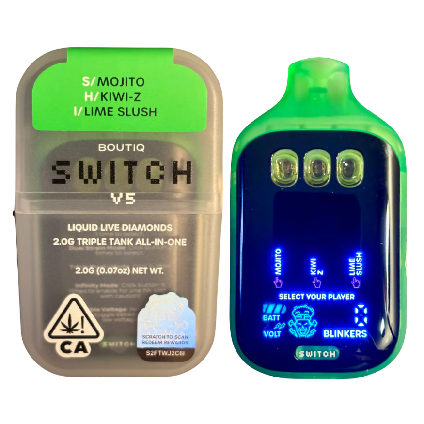 BOUTIQ SWITCH V5: Mojito + Kiwi Z + Lime Slush