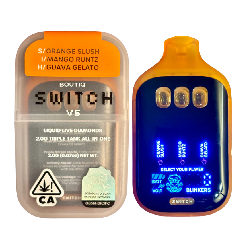 BOUTIQ SWITCH V5: Orange Slush + Guava Gelato + Mango Runtz