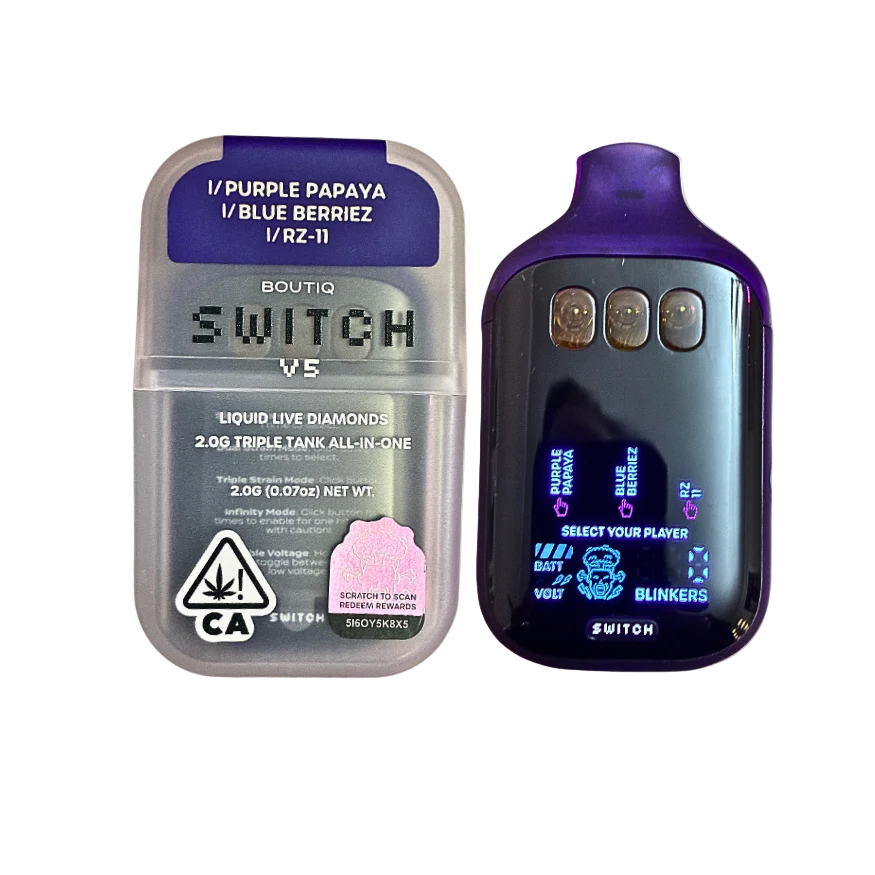 BOUTIQ SWITCH V5: Purple Papaya + Blue Berriez + RZ-11