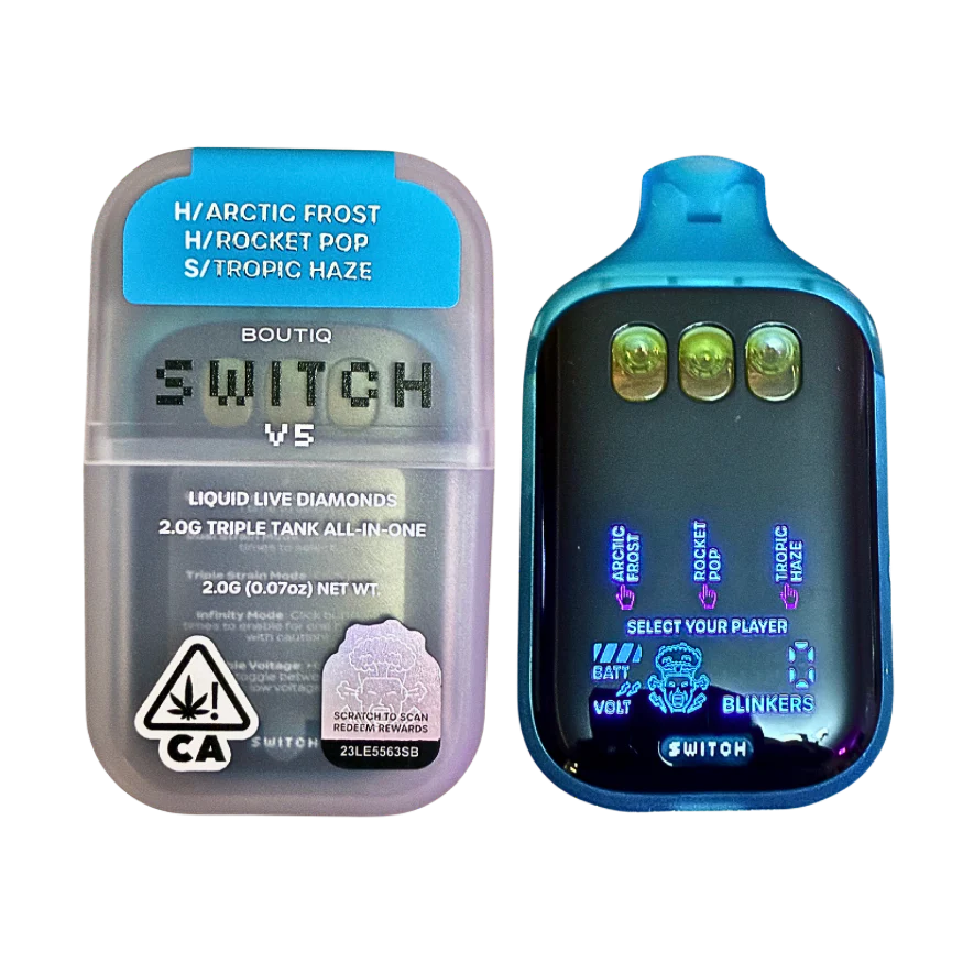 BOUTIQ SWITCH V5: Tropic Haze + Rocket Pop + Arctic Frost