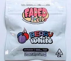 Faded Fruit Gummies: Berry White