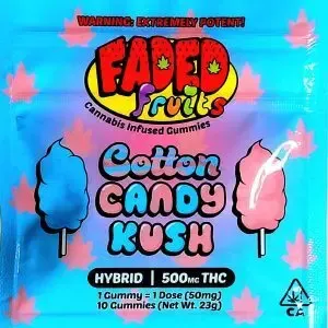 Faded Fruit Gummies: Cotton Candy Kush