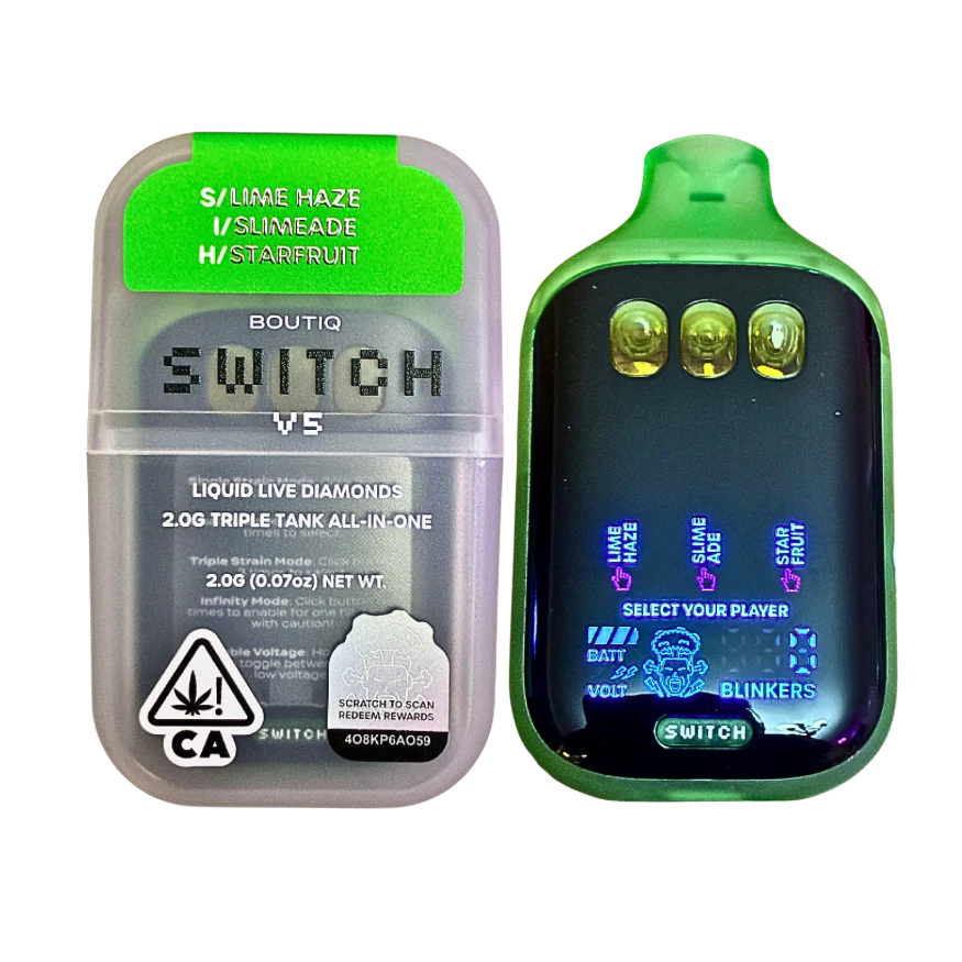 BOUTIQ SWITCH V5: Lime Haze + Starfruit + Slimeade