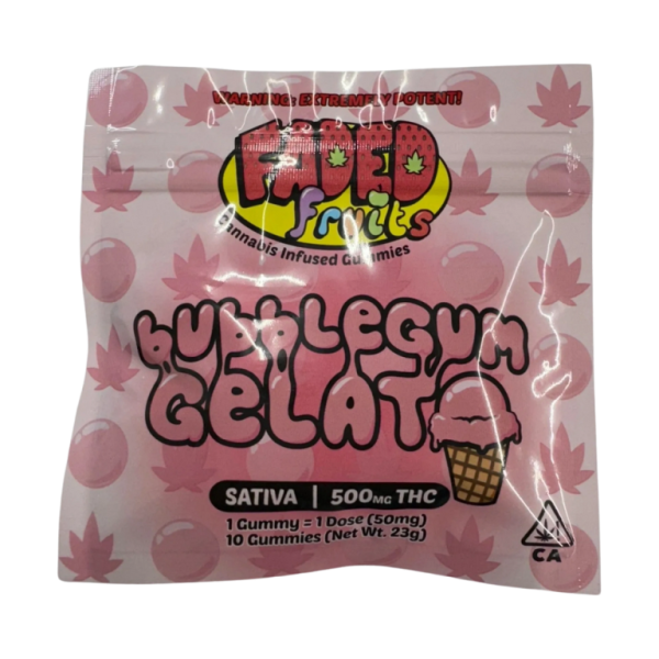 Faded Fruit Gummies (500mg) | Sativa | Bubblegum Gelato