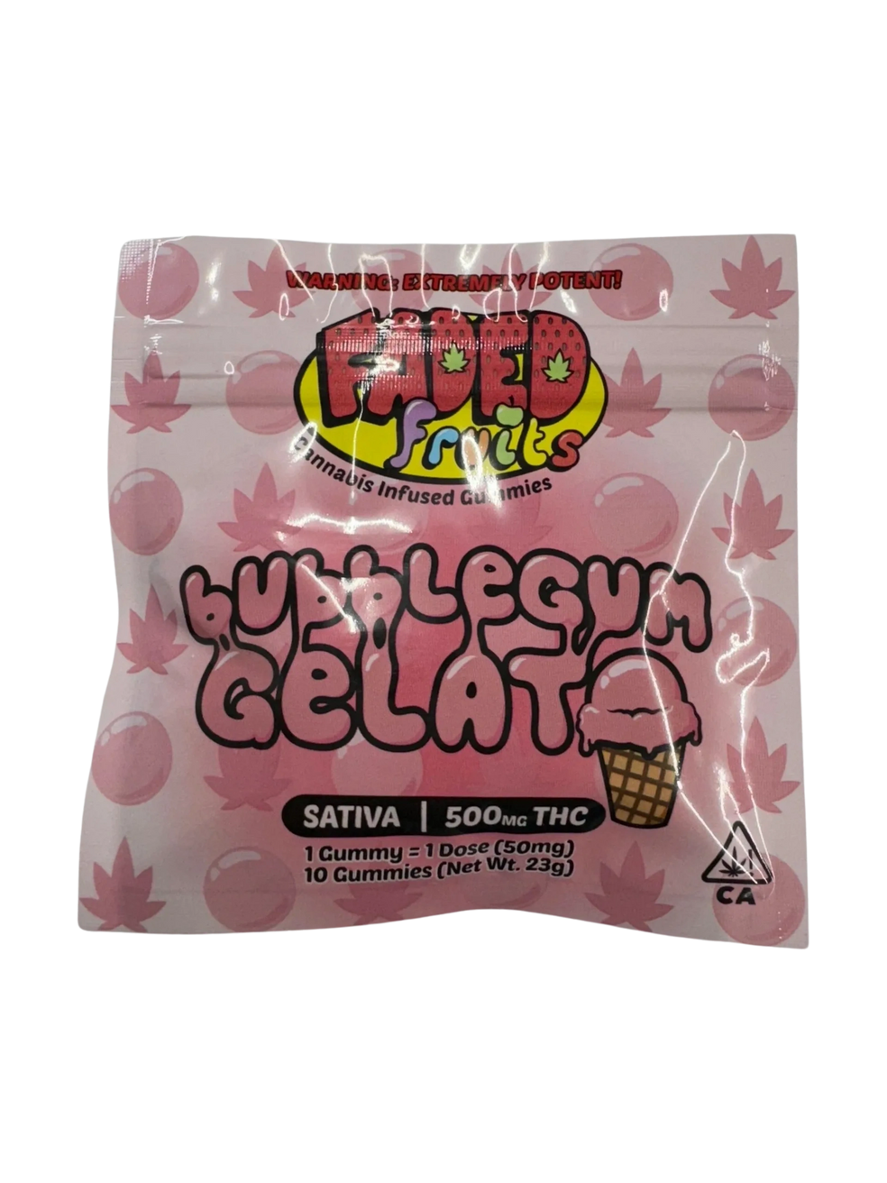 Faded Fruit Gummies (500mg) | Sativa | Bubblegum Gelato