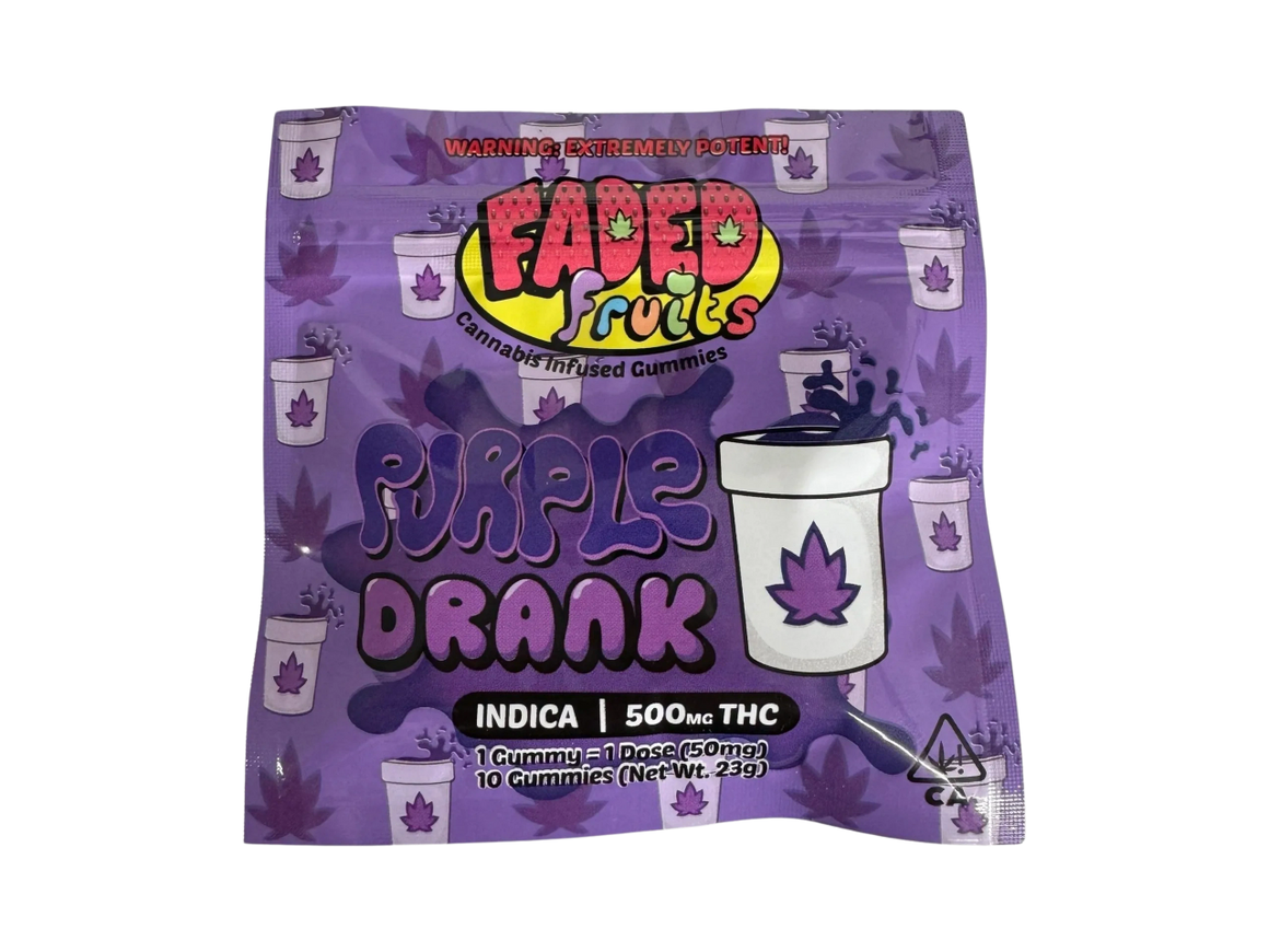 Faded Fruit Gummies (500mg) | Indica | Purple Drank