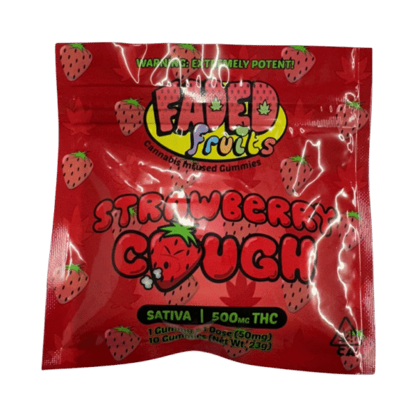 Faded Fruit Gummies: Strawberry Cough